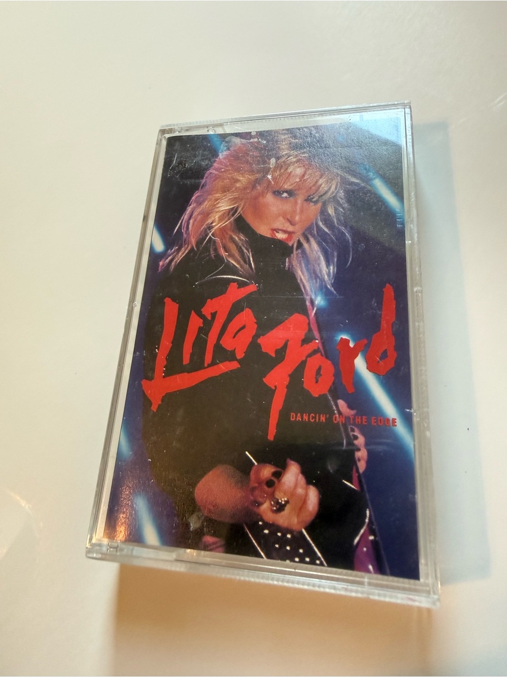 Lita Ford Dancing' On The Edge CASSETTE Tape 1984